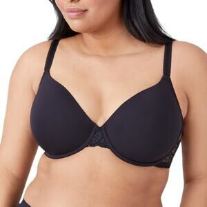 NWOT Wacoal 85340 French Garden Seamless Underwire T-Shirt Black Bra – 34DDD